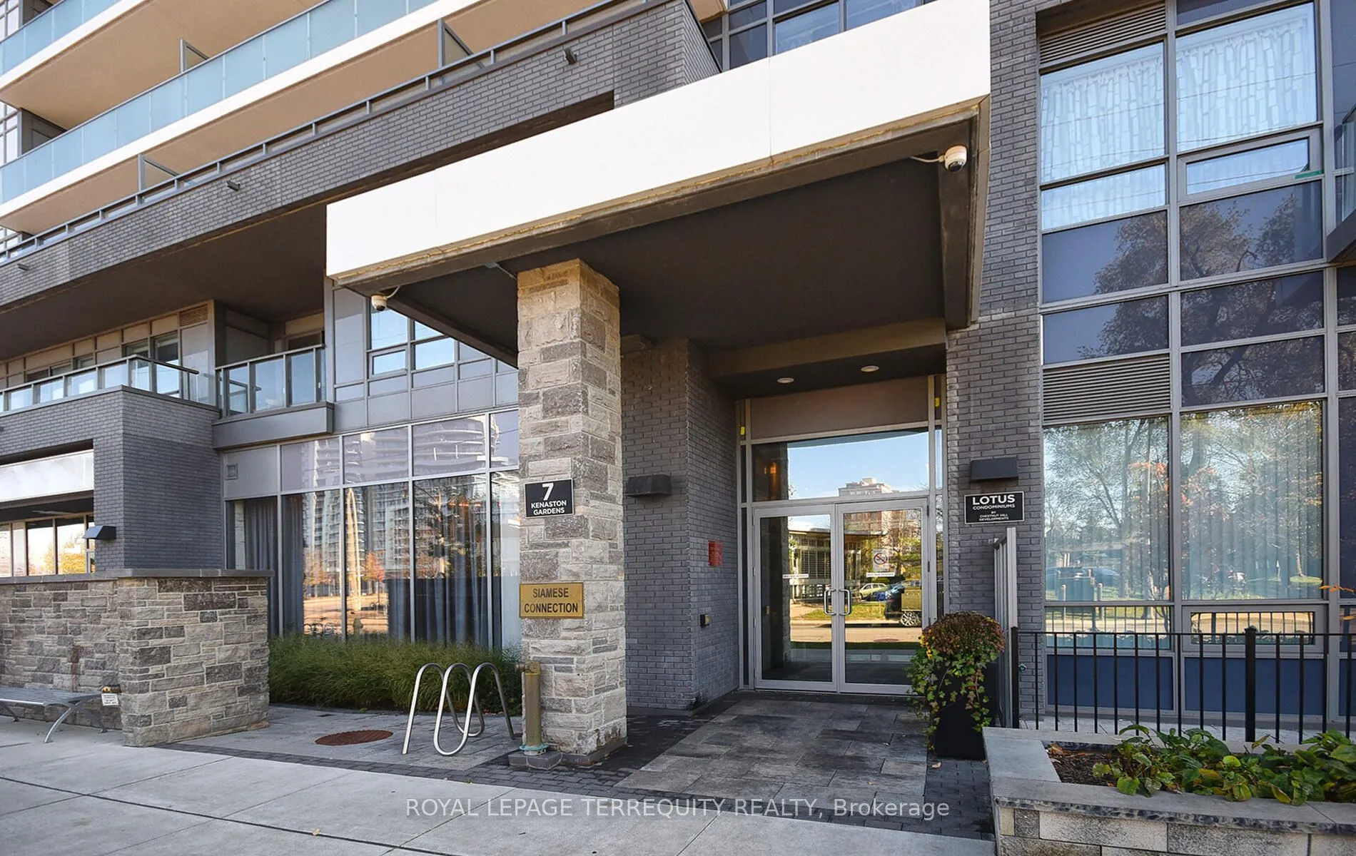 Condo Apartment living room at 7 Kenaston Gardens Toronto