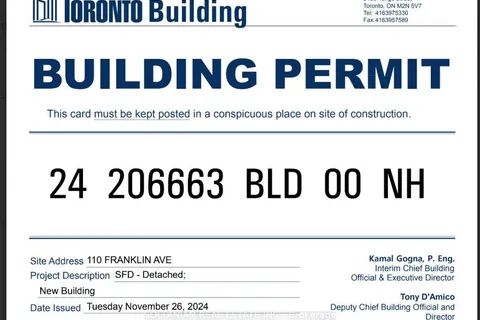 110 Franklin Ave, Toronto, ON M2N 1B9