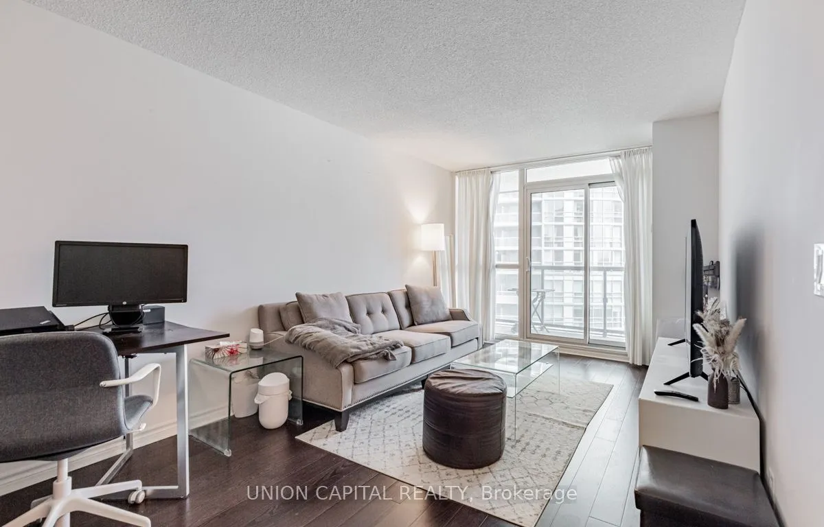 Condo Apt living room at 25 Lower Simcoe St Toronto