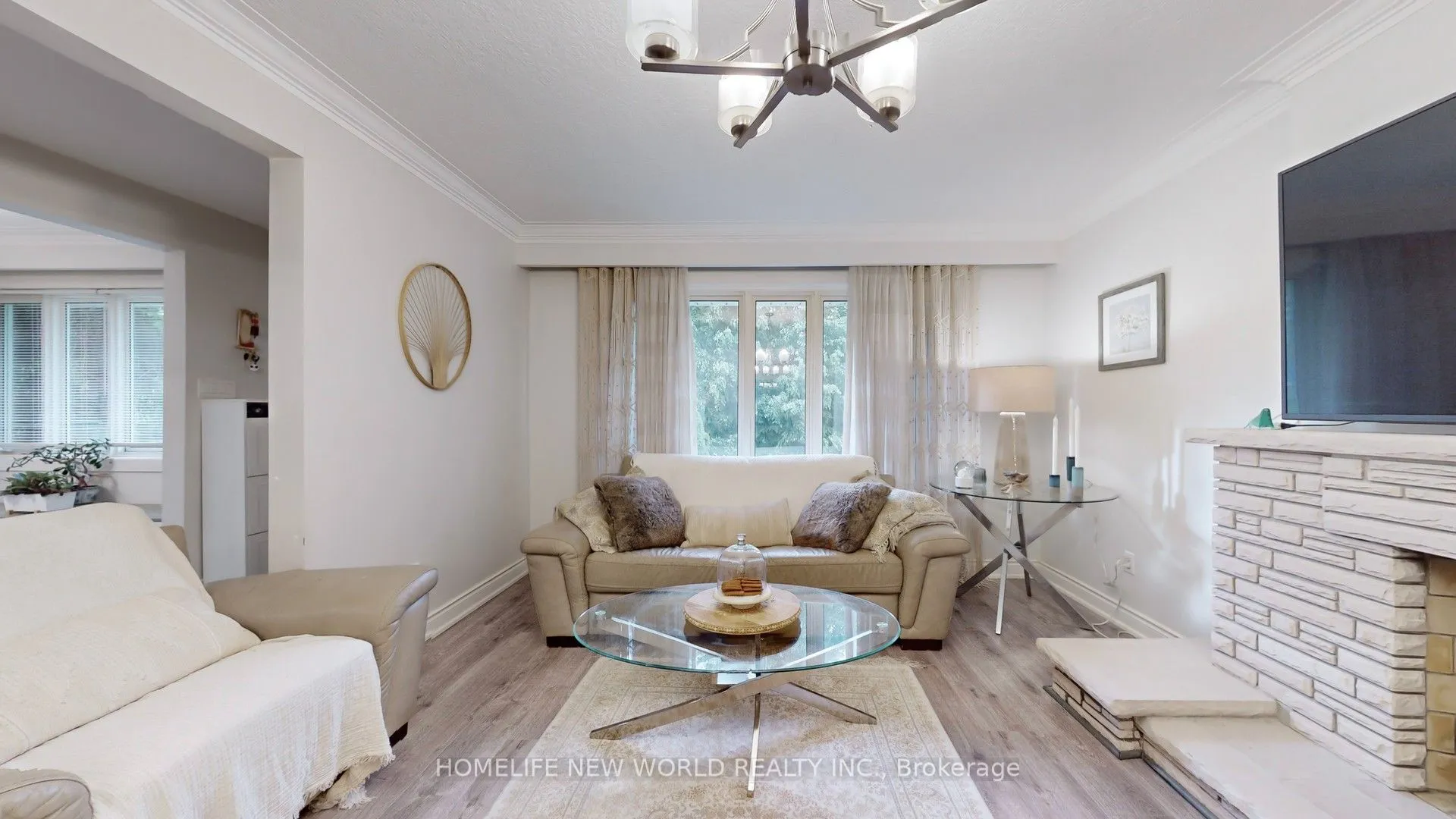 Detached living room at 11 Elynhill Drive Toronto