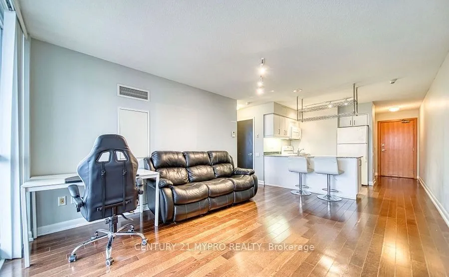 Condo Apartment living room at 33 Sheppard Avenue Toronto