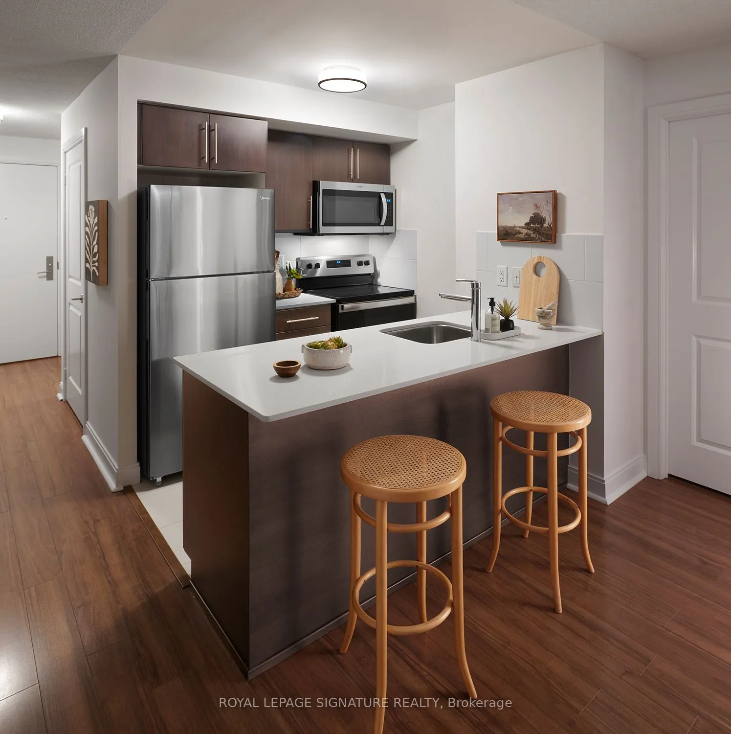 Condo Apartment living room at 105 Harrison Garden Boulevard Toronto