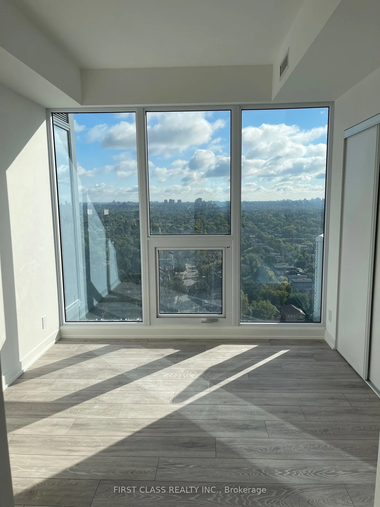 Condo Apartment living room at 15 Holmes Avenue Toronto