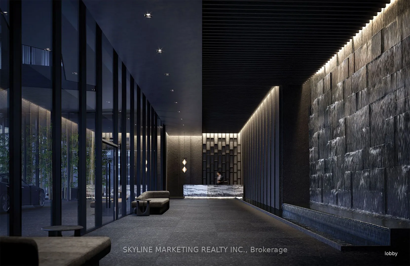 Condo Apartment living room at 120 Broadway Avenue Toronto