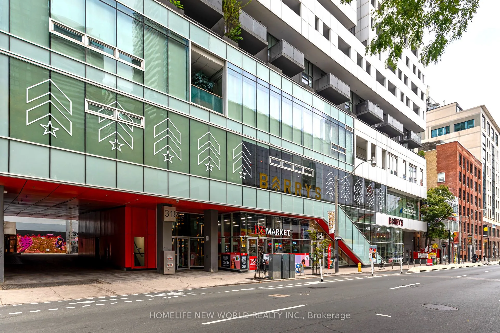 Condo Apartment living room at 318 Richmond Street Toronto