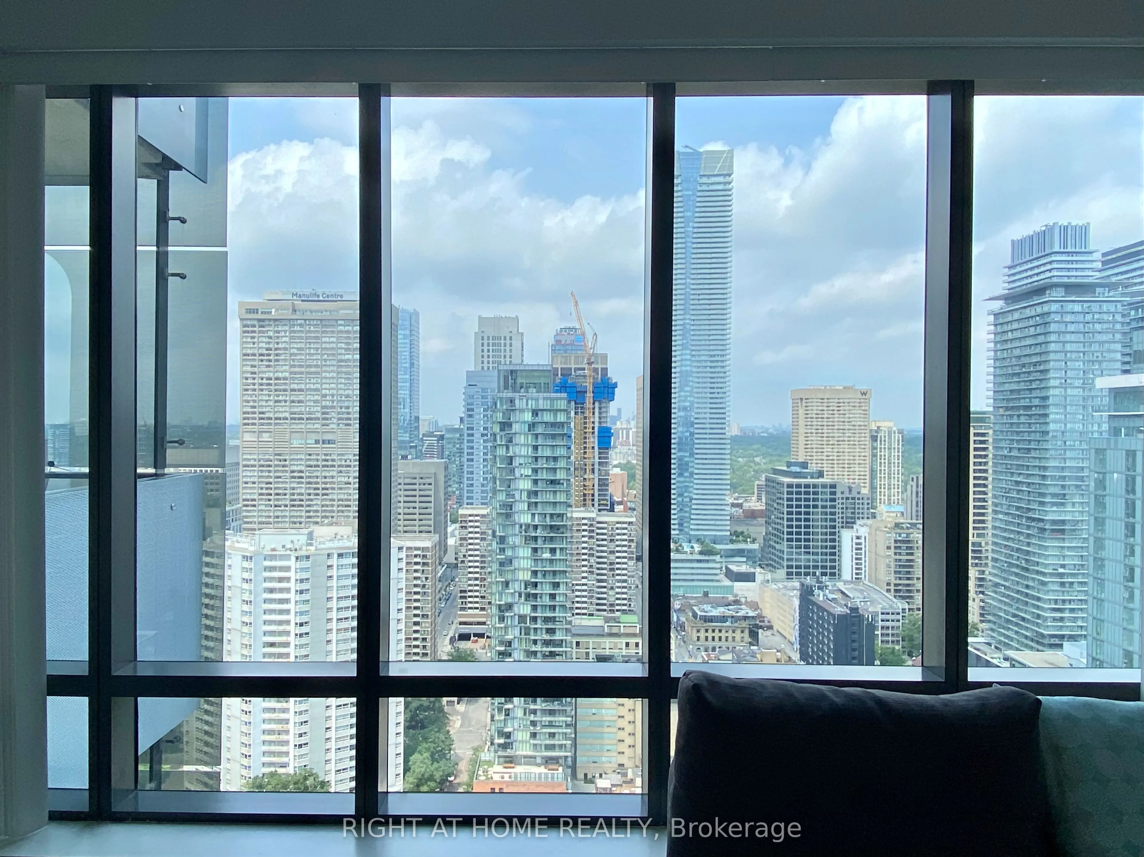 Condo Apartment living room at 5 St. Joseph Street Toronto