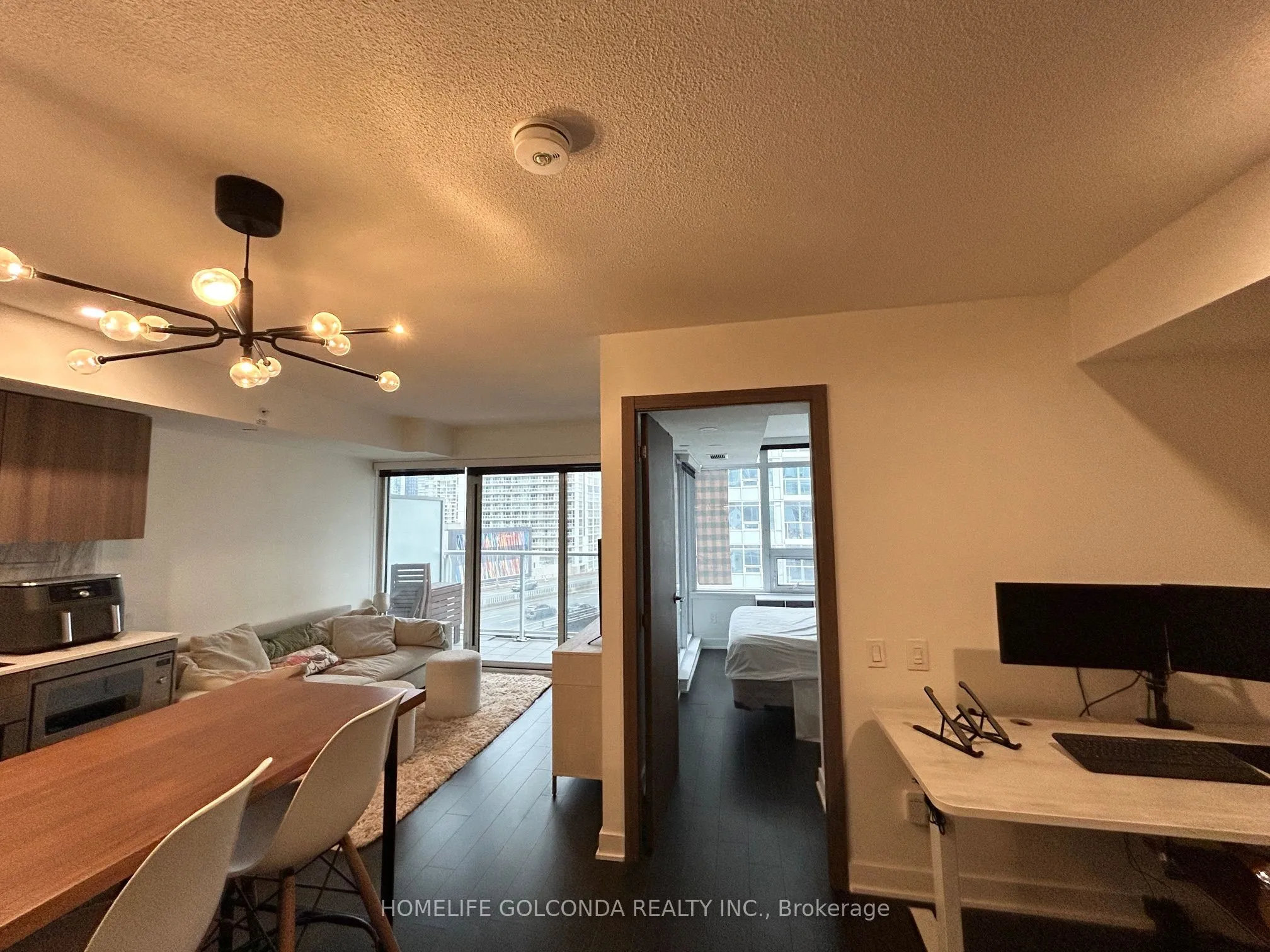 Condo Apartment living room at 19 Bathurst Street Toronto