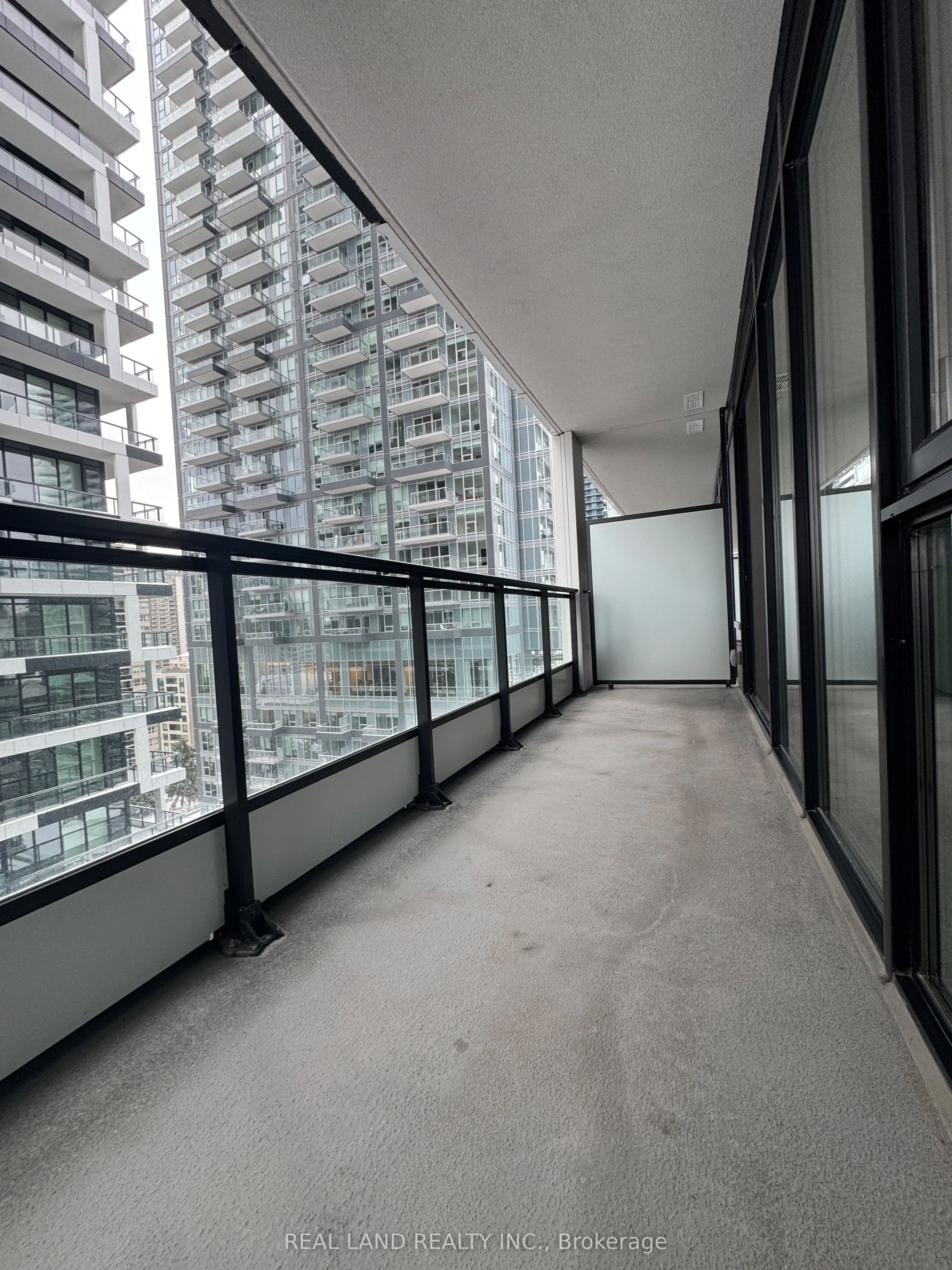 Condo Apartment living room at 65 Broadway Avenue Toronto