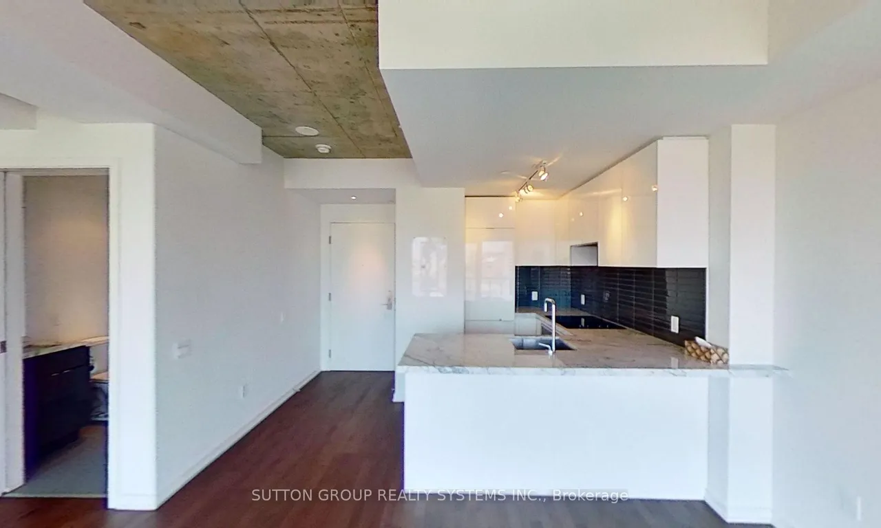 Condo Apt living room at 60 Colborne St Toronto