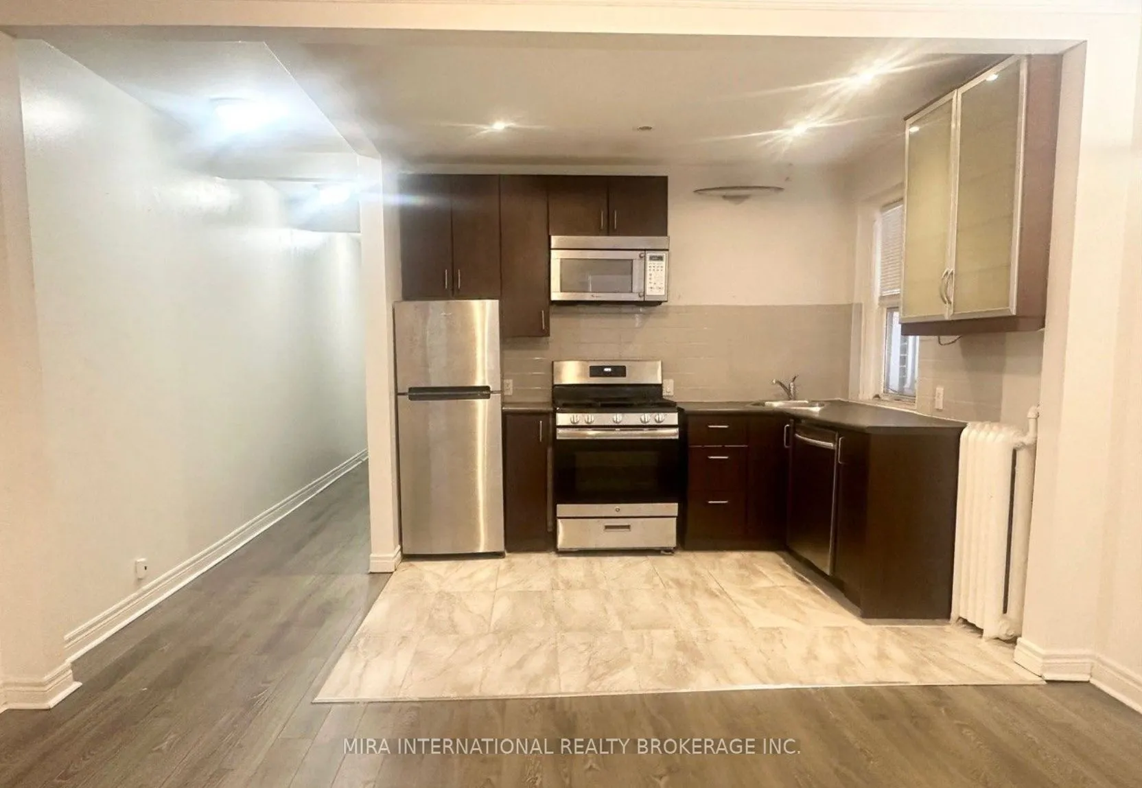 Multiplex kitchen at 98 Leuty Avenue Toronto