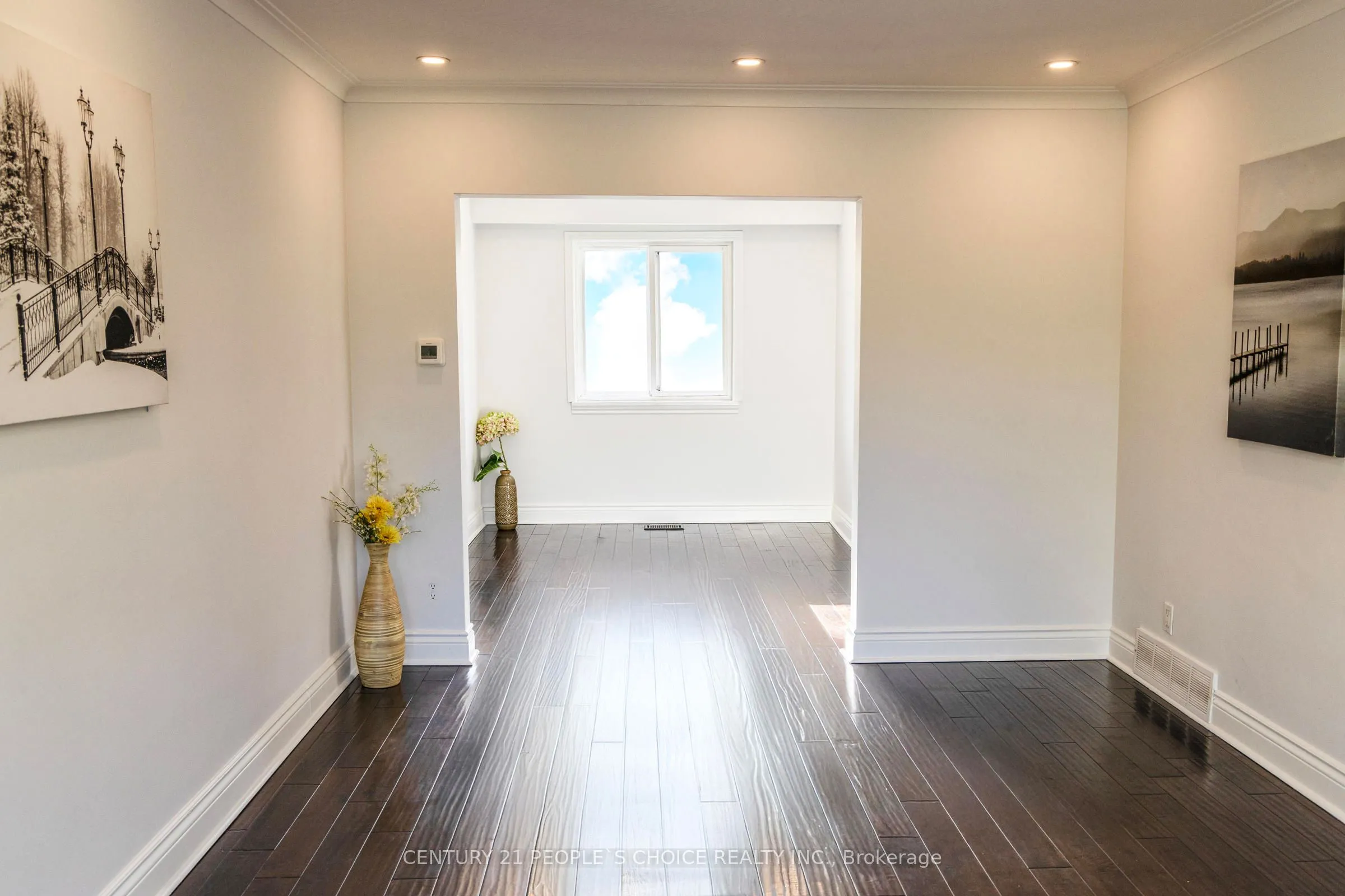 Semi-Detached  living room at 844A Danforth Road Toronto