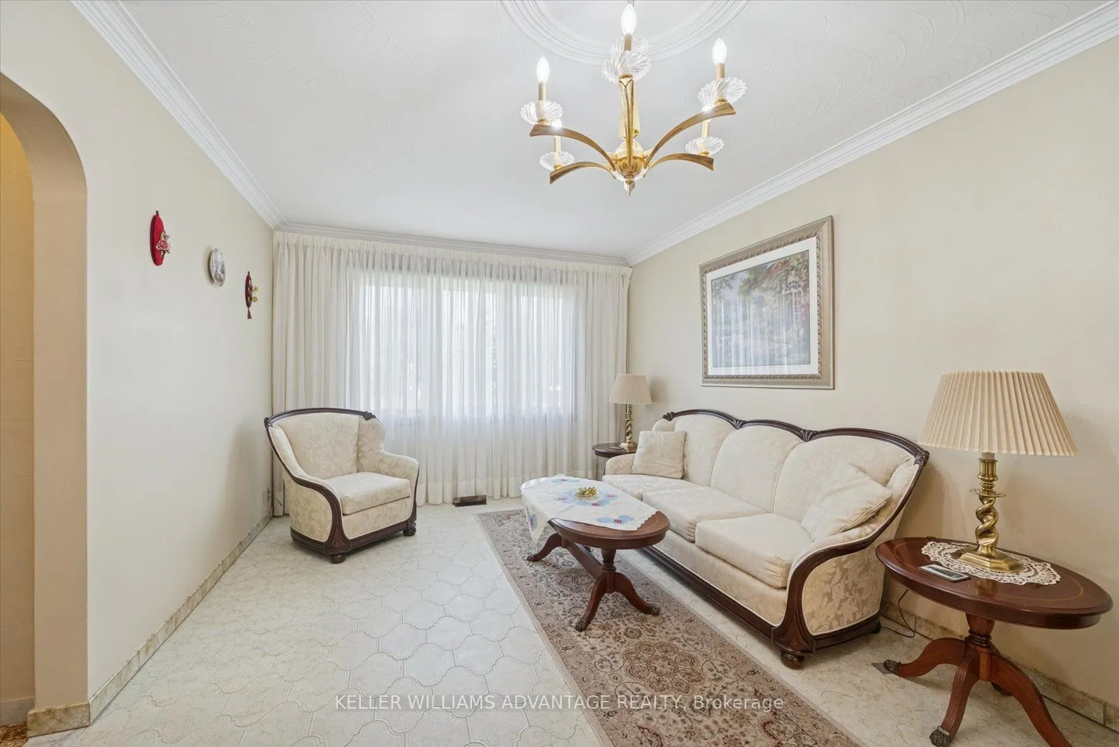 Detached living room at 63 Boem Avenue Toronto