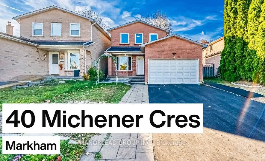 40 Michener Cres, Markham, ON L3P 6Z4