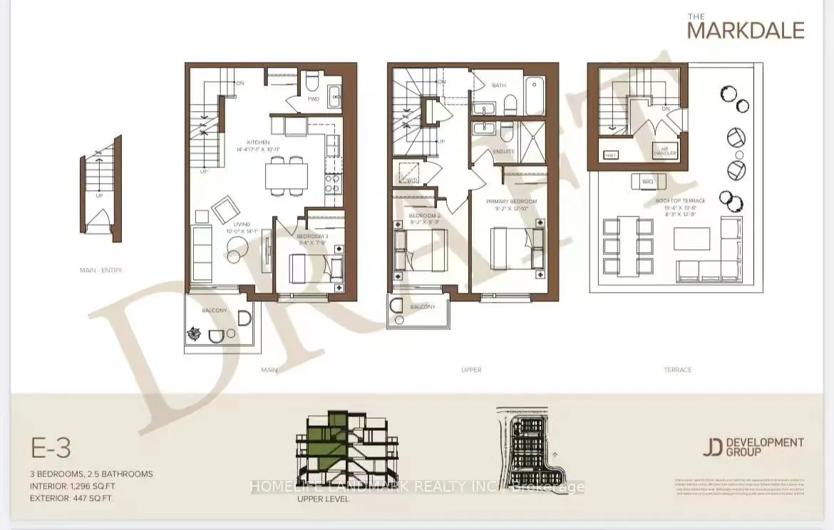 Condo Townhouse 3 bedroom 3 bathroom at 117 Marydale Avenue in Markham - MLS# N12501100