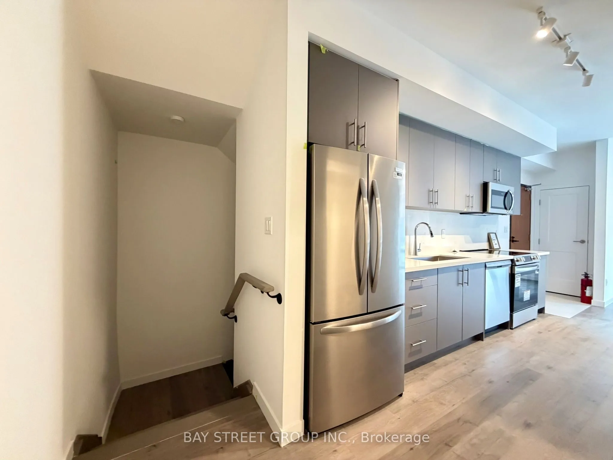 Condo Townhouse living room at 113 Marydale Avenue Markham