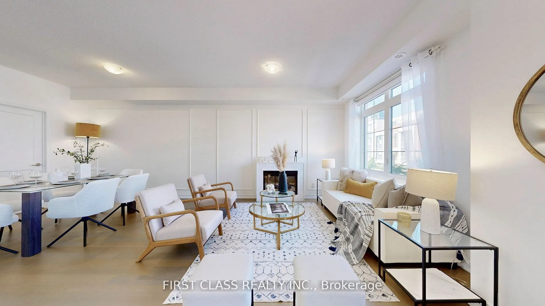 Att/Row/Townhouse living room at 91 William Saville Street Markham