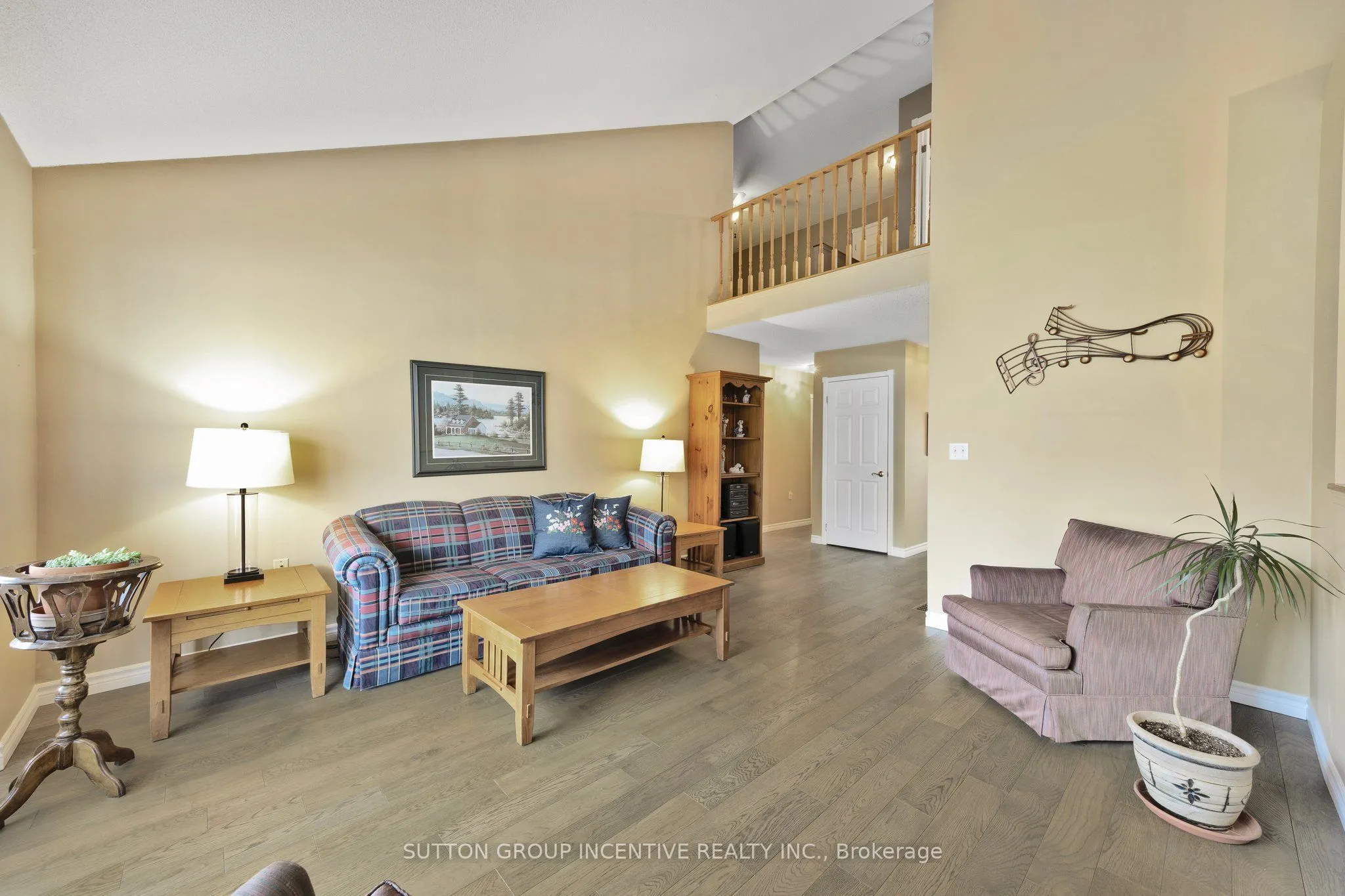 Condo Townhouse living room at 40 Museum Drive Orillia