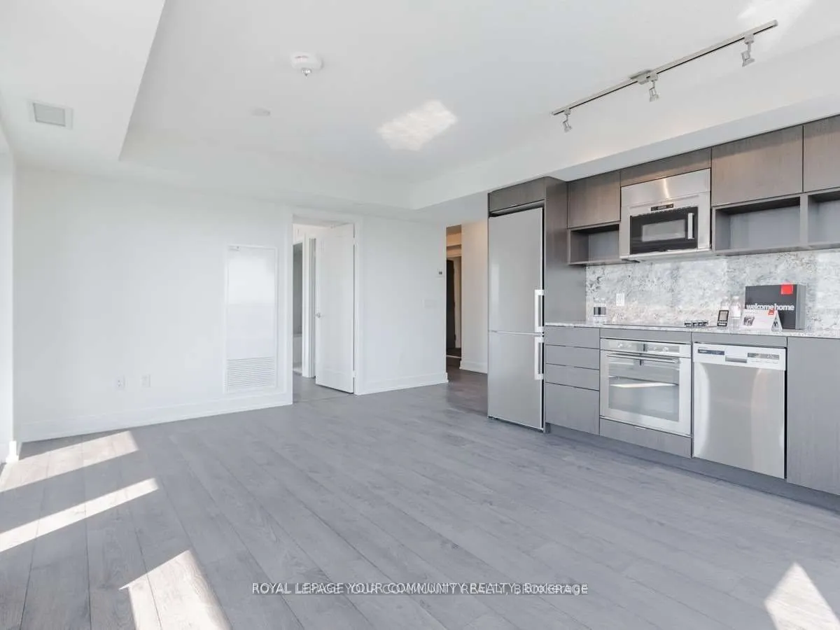 Condo Apartment kitchen at 7 Mabelle Avenue Toronto