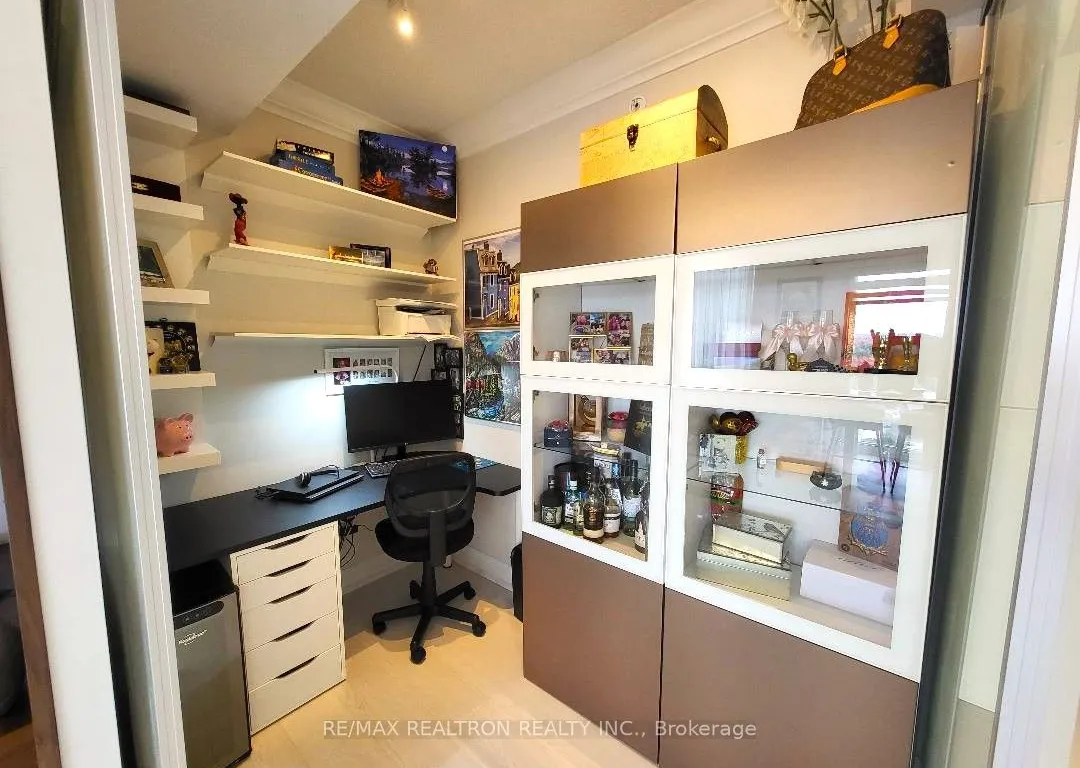 Condo Apt living room at 30 Gibbs Rd Toronto