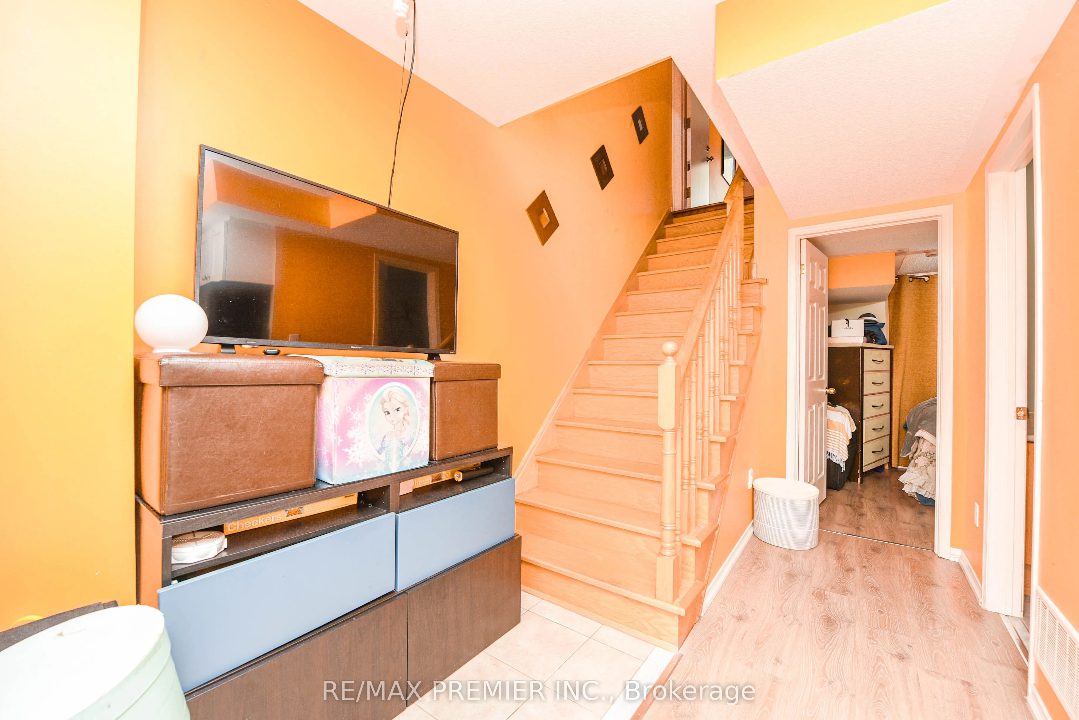 Att/Row/Townhouse living room at 163 Torbarrie Road Toronto