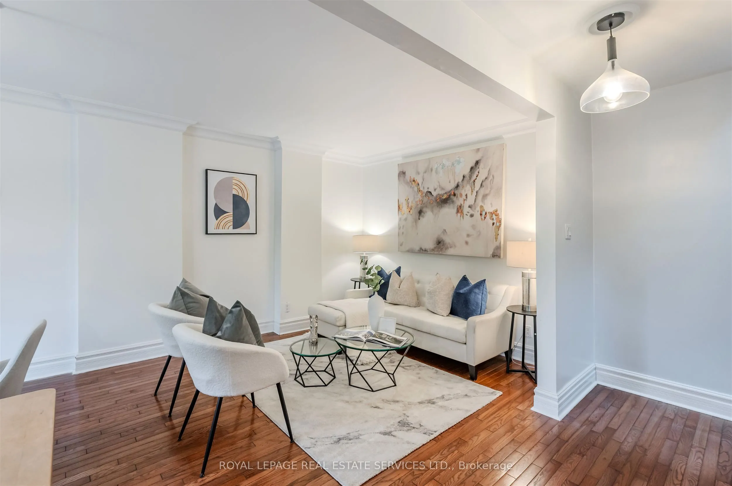 Duplex living room at 93 Medland Crescent Toronto