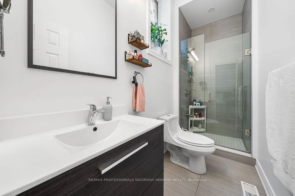 Duplex living room at 13 Spencer Avenue Toronto