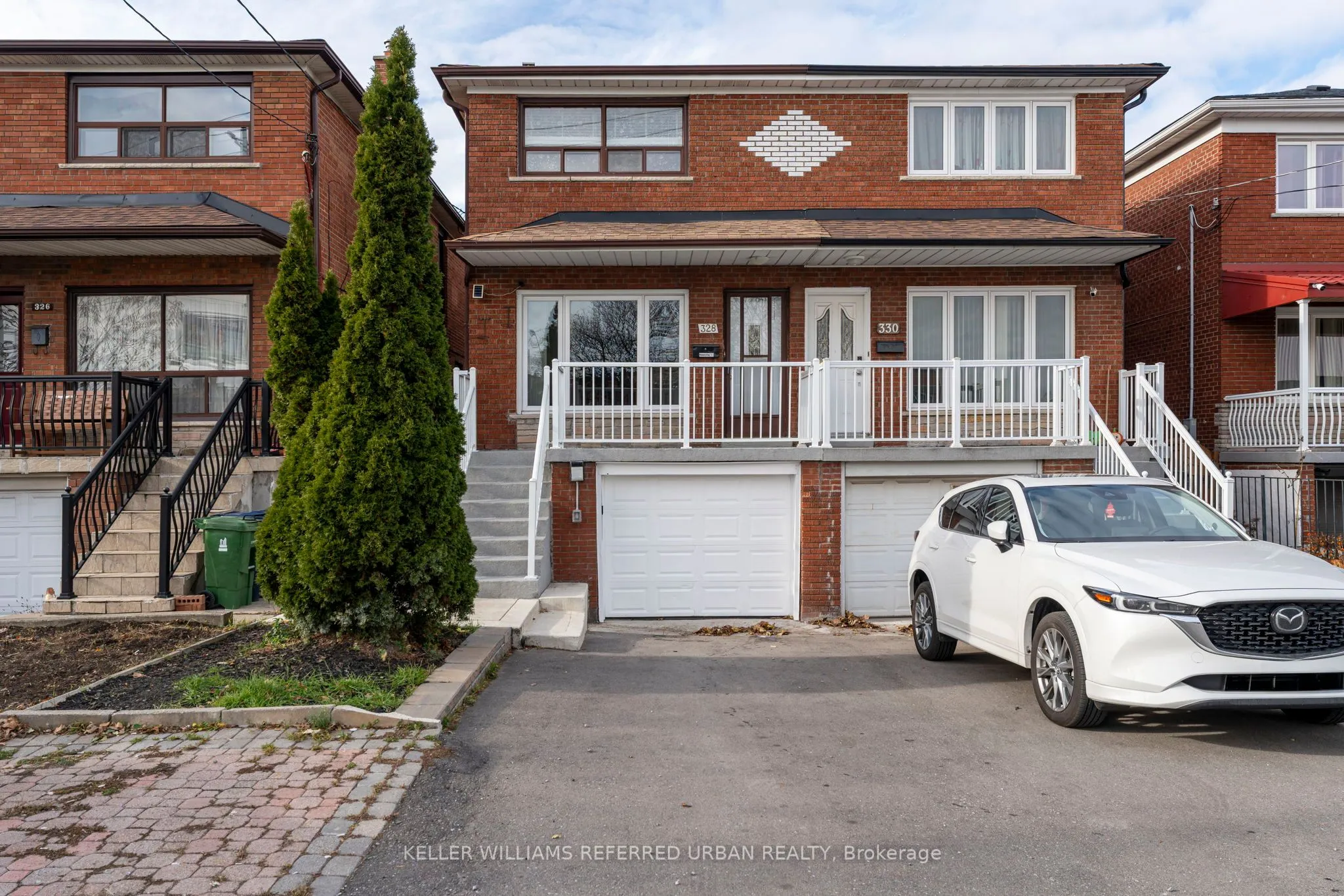Semi-Detached  living room at 328 Weston Road Toronto