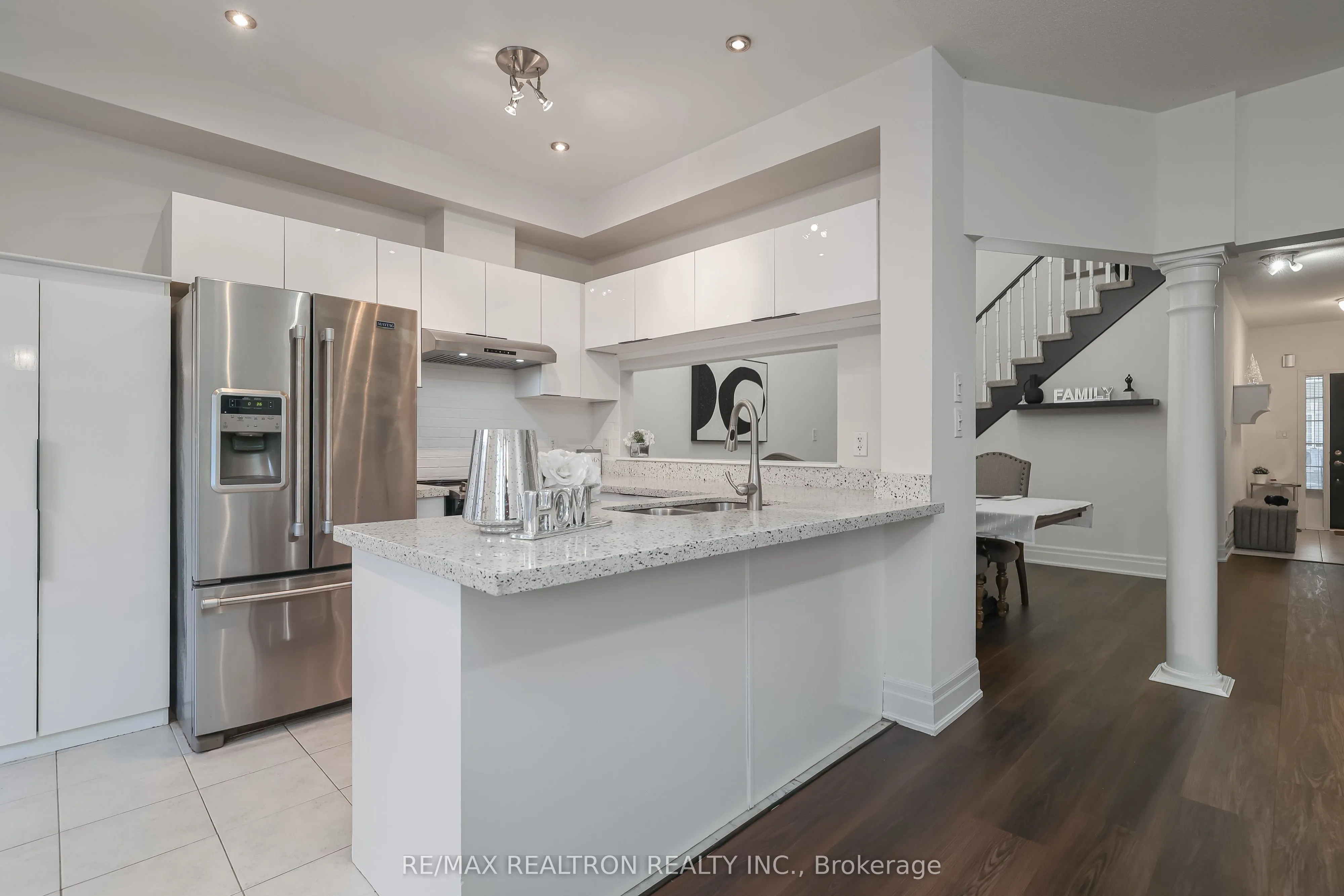 Att/Row/Townhouse interior view at 1270 Cartmer Way Milton