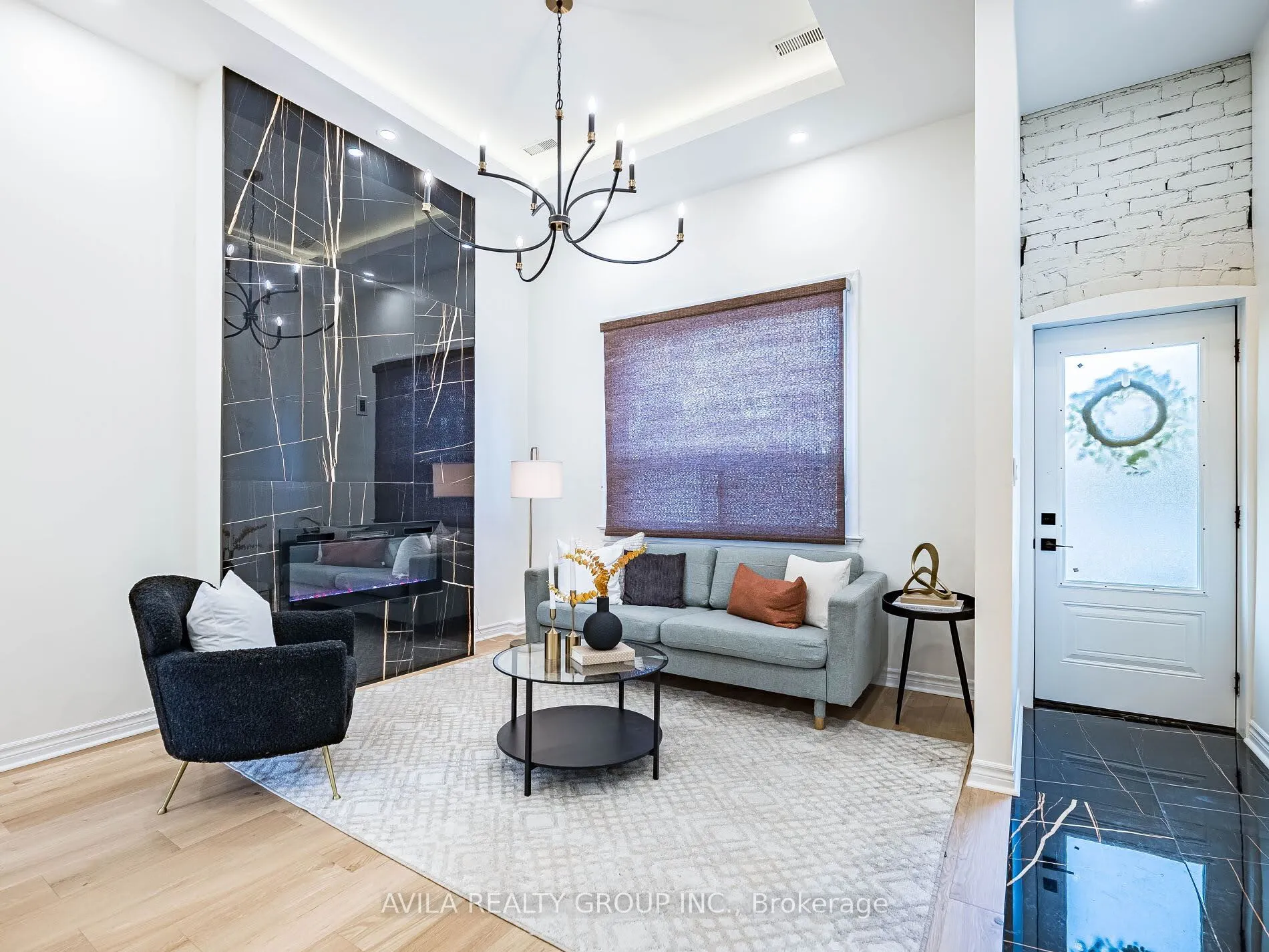 Semi-Detached  living room at 918 Ossington Avenue Toronto