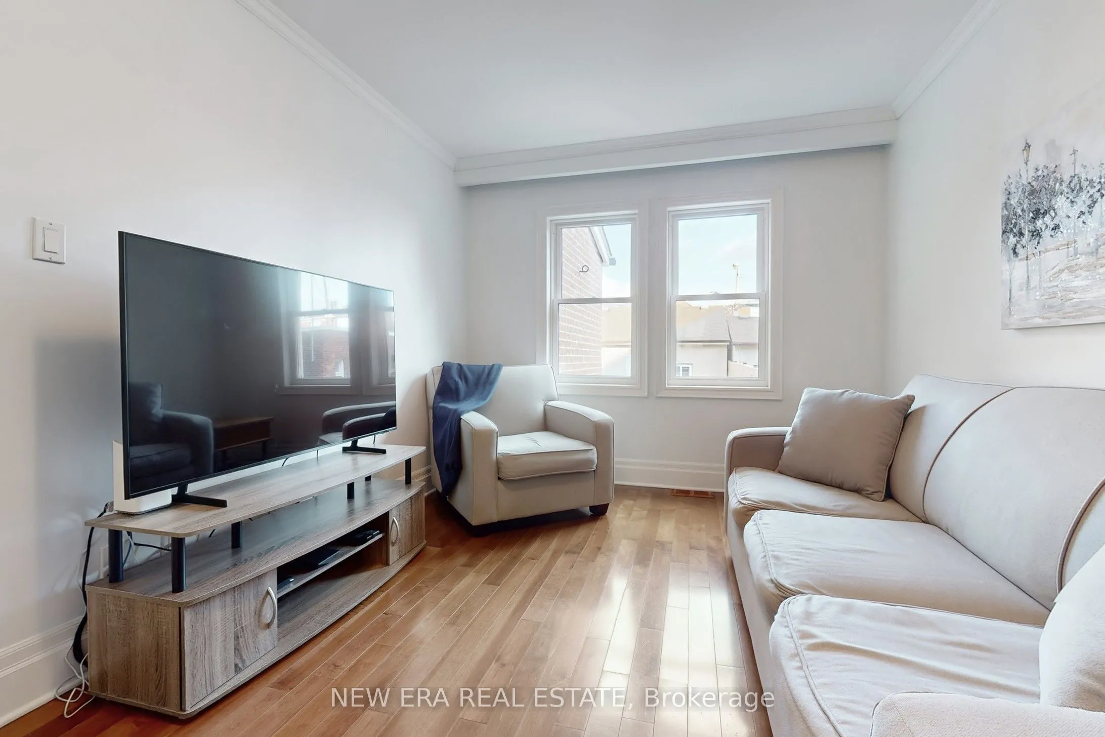 Semi-Detached  living room at 119 Harvie Avenue Toronto