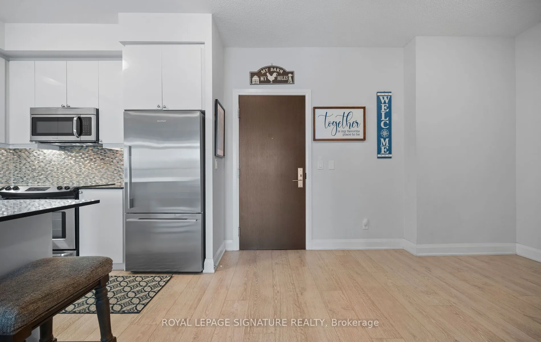 Condo Apartment living room at 35 Fontenay Court Toronto