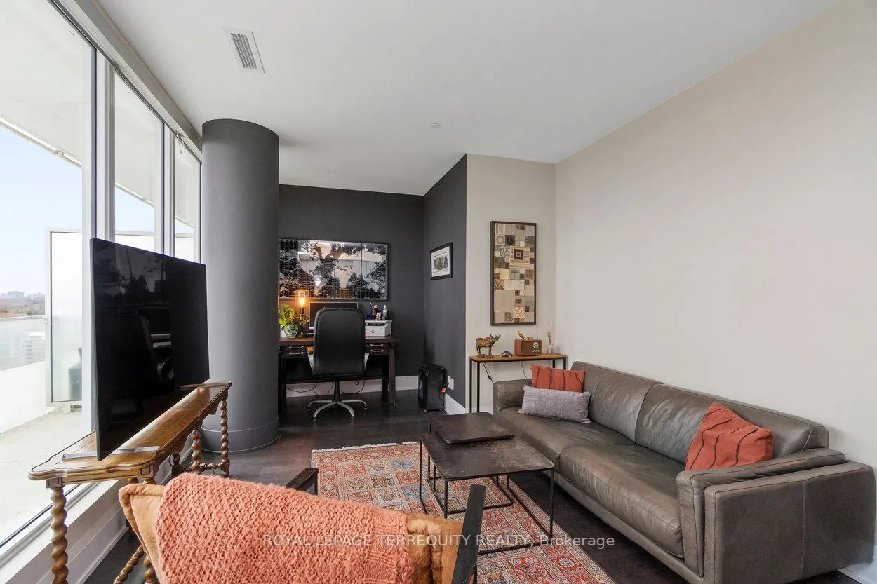 Condo Apartment living room at 20 Brin Drive Toronto