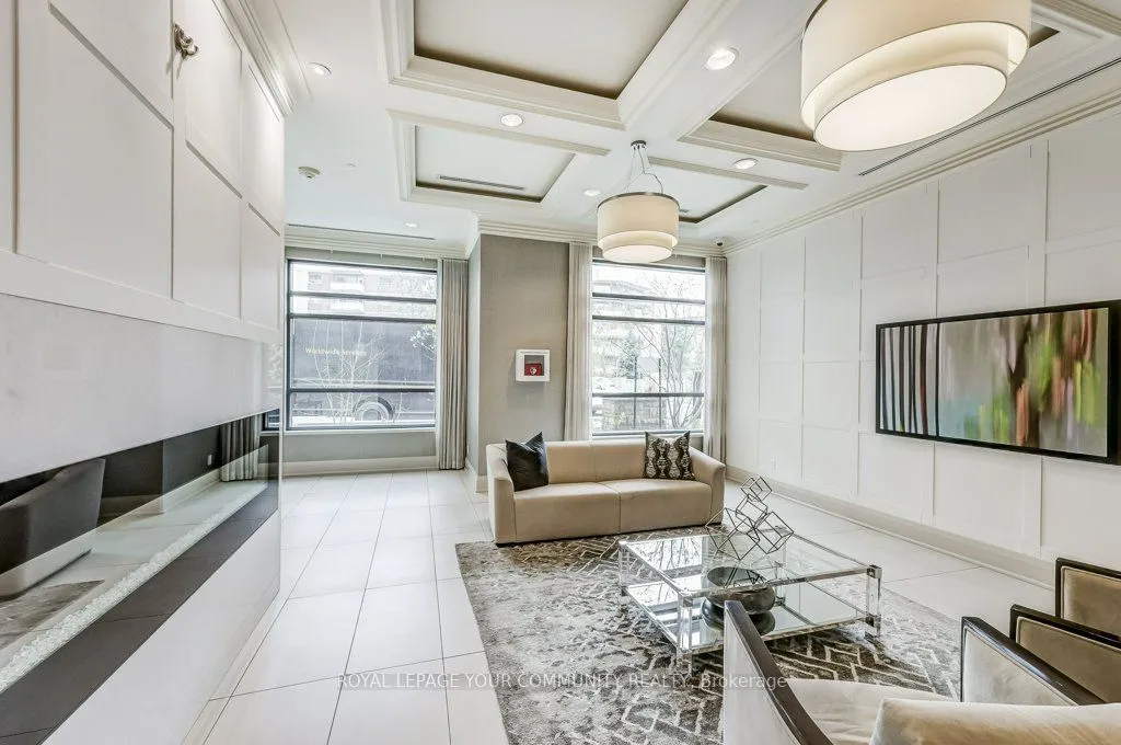 Condo Apartment living room at 25 Fontenay Court Toronto