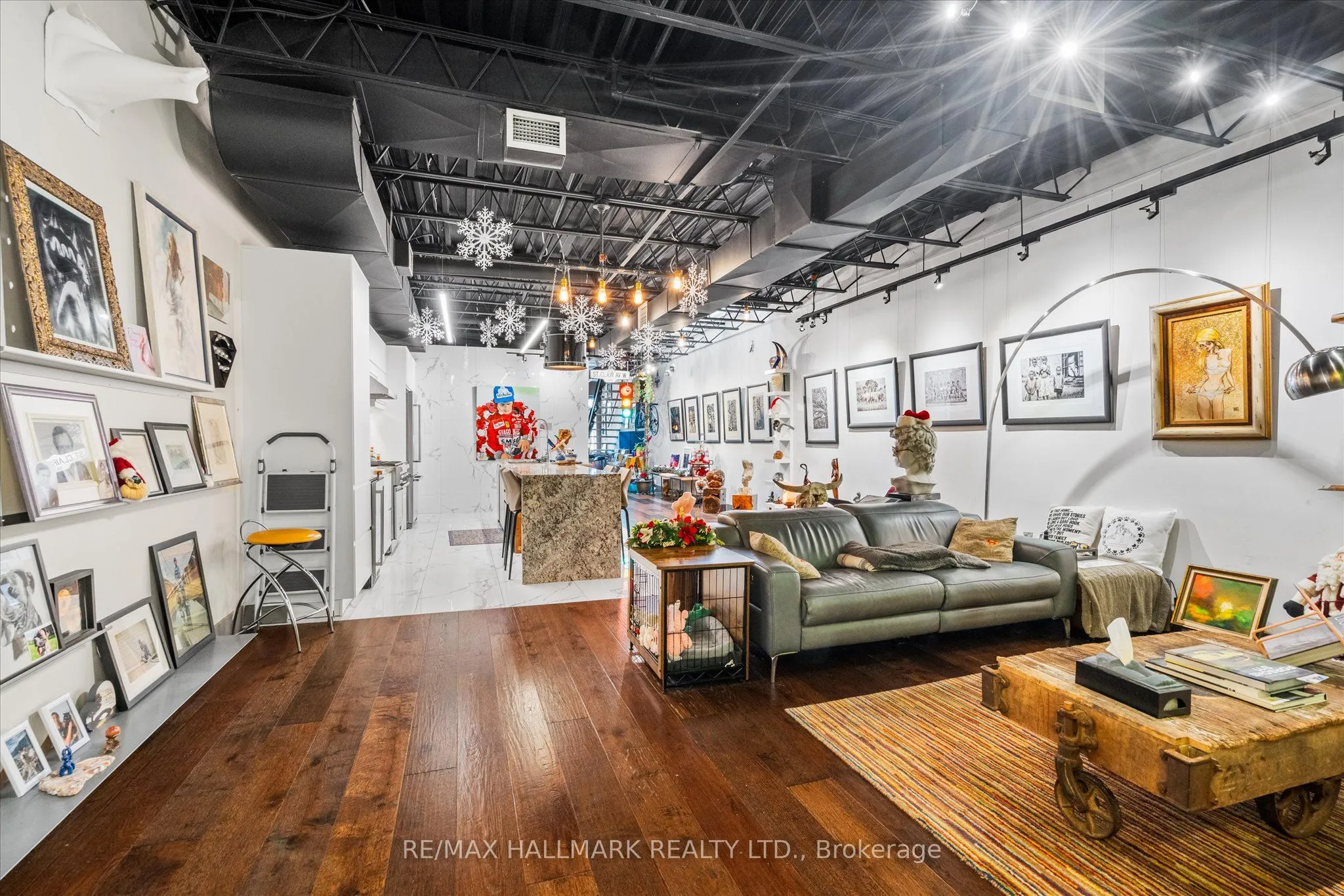 Duplex living room at 2400 St. Clair Avenue Toronto