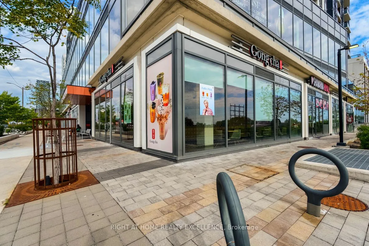 Condo Apartment living room at 50 Thomas Riley Road Toronto