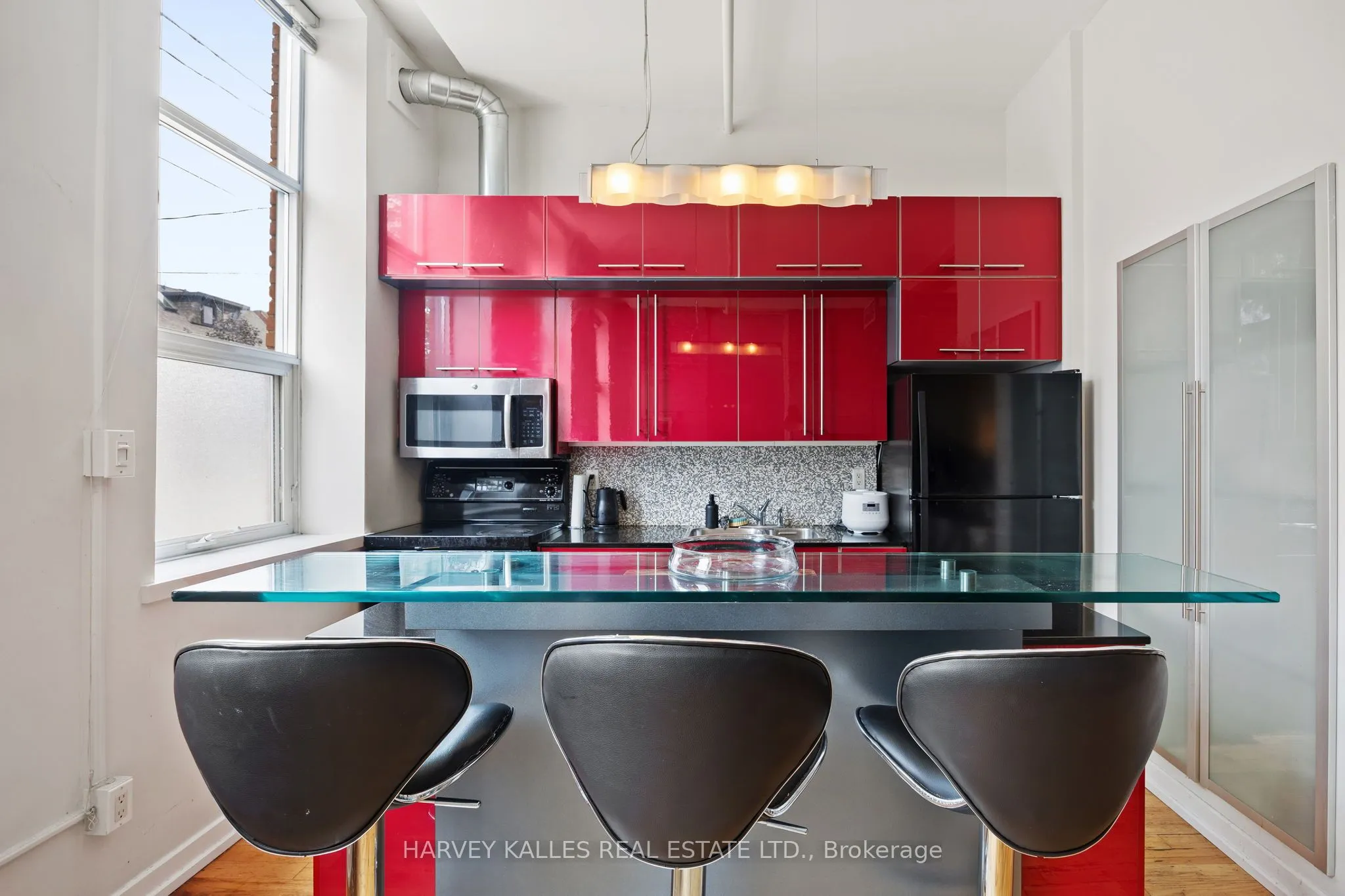 Condo Apartment kitchen at 27 Brock Avenue Toronto