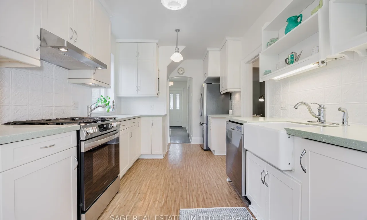 Semi-Detached living room at 631 Indian Rd Toronto