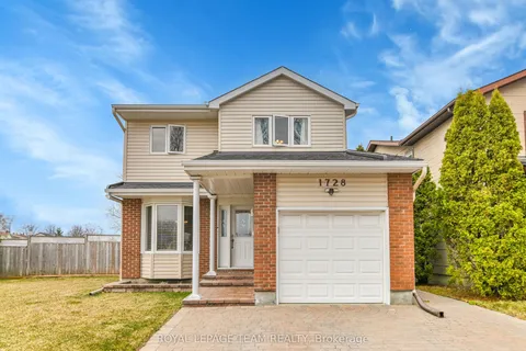 1728 Smithers Crescent, Orleans - Convent Glen and Area, ON K1C 4X2