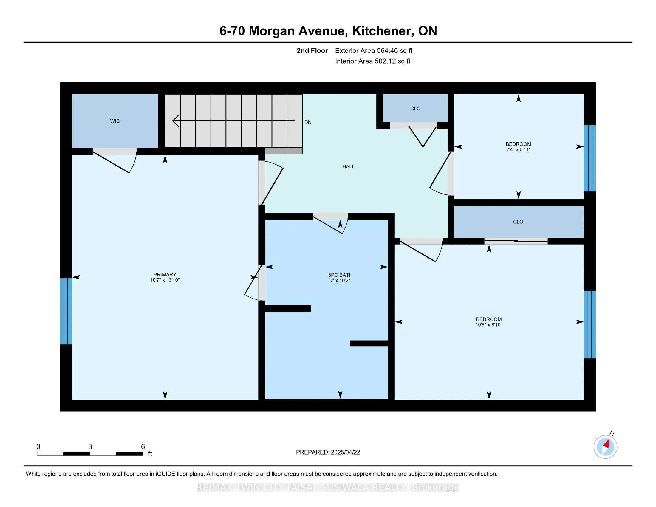Condo Townhouse kitchen at 70 Morgan Avenue Kitchener