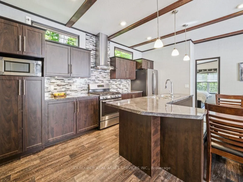 MobileTrailer kitchen at 1082 Shamrock Marina Road Gravenhurst