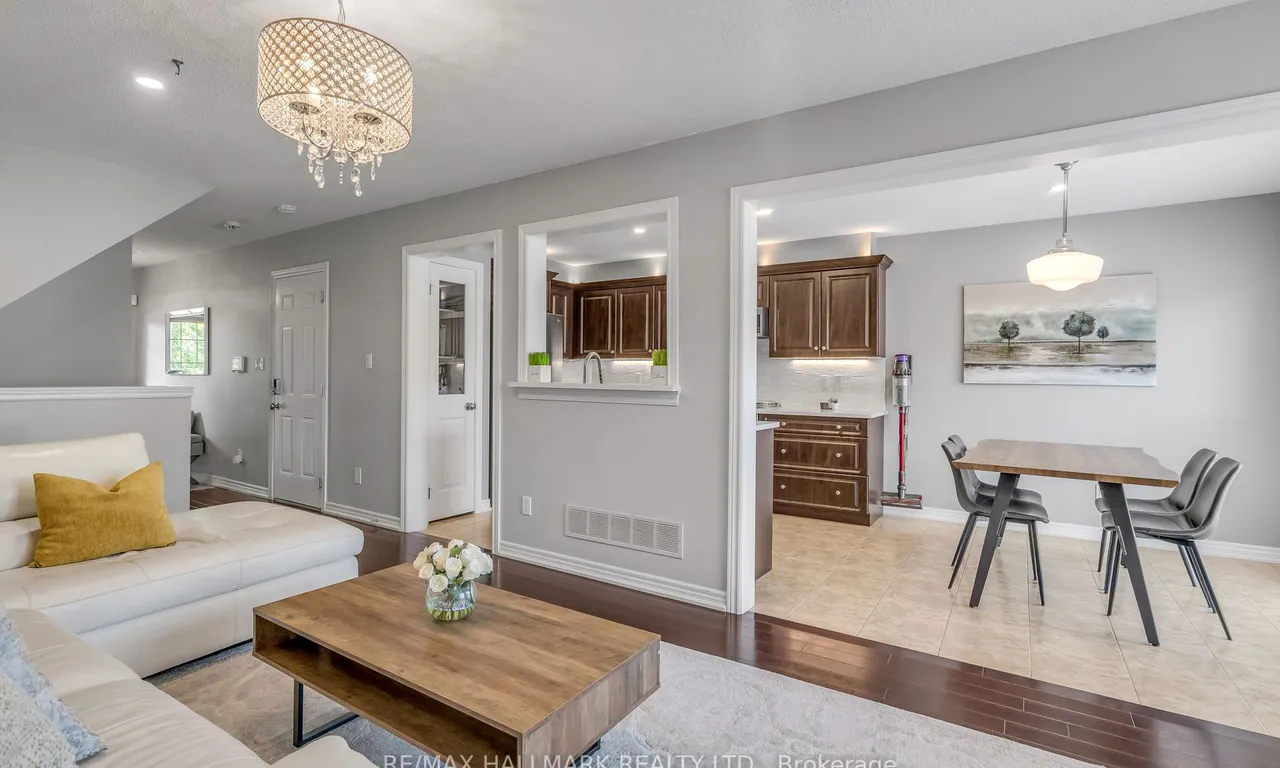 Att/Row/Twnhouse living room at 260 Fall Fair Way Hamilton